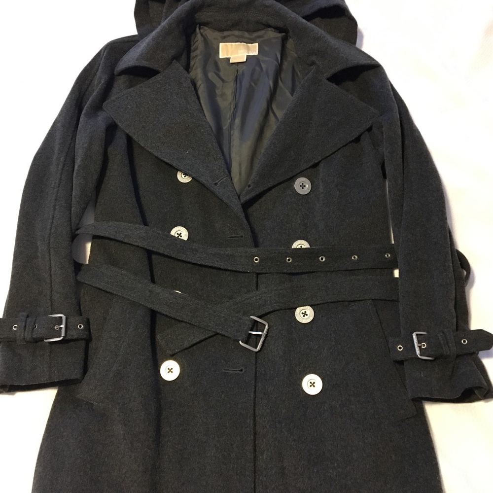 Dark Grey Wool Winter Michael Kors Coat